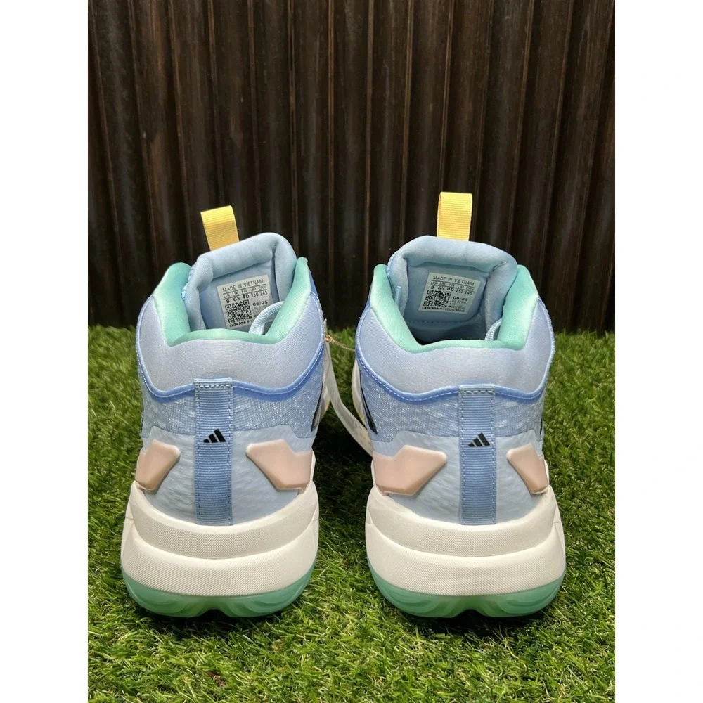 Size 8 - adidas Crazyflight 6 Indoor Mid Glow Blue Womens HP7032